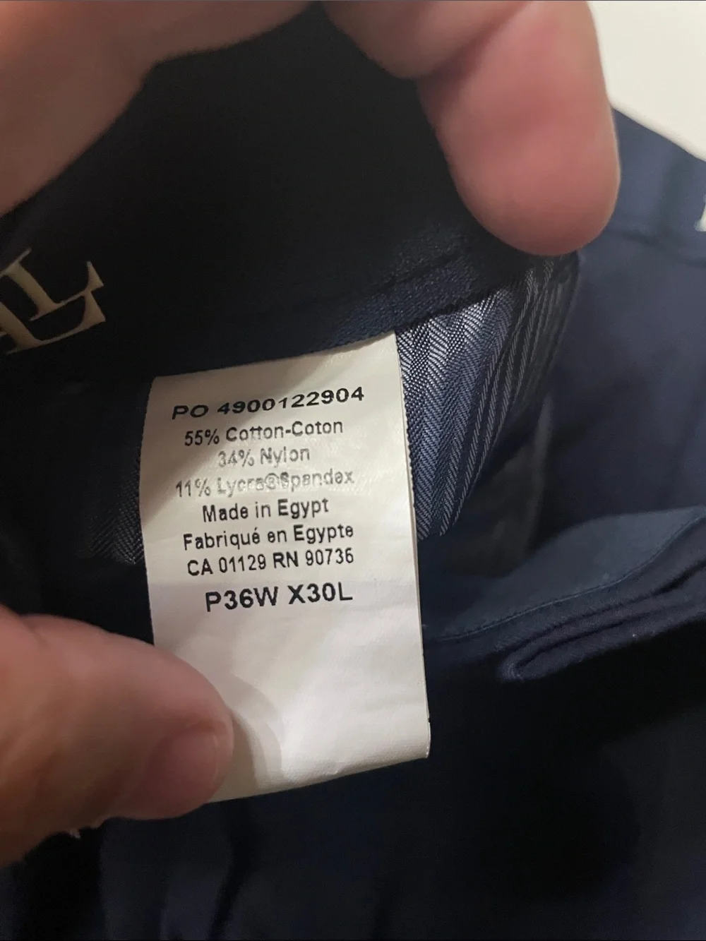 Lauren Ralph Lauren black label navy blue dress pants 36x30